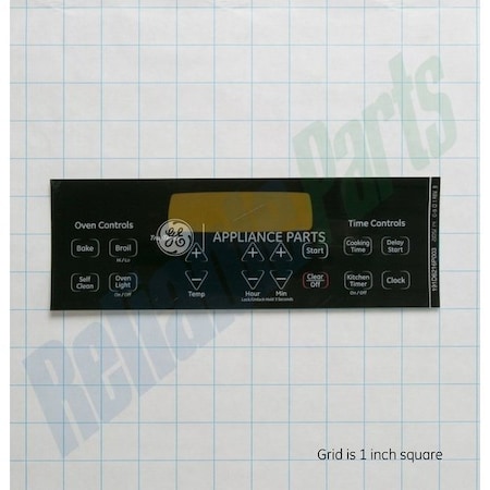 Ge WB27T11229 GE Oven Faceplate WB27T11229